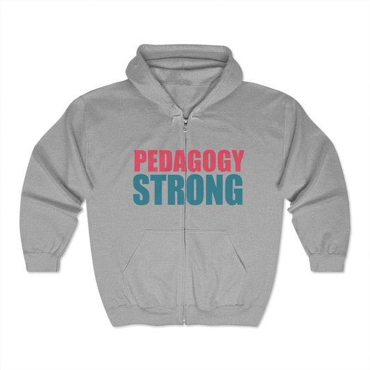 Pedagogy Strong Unisex Zip Hoodie